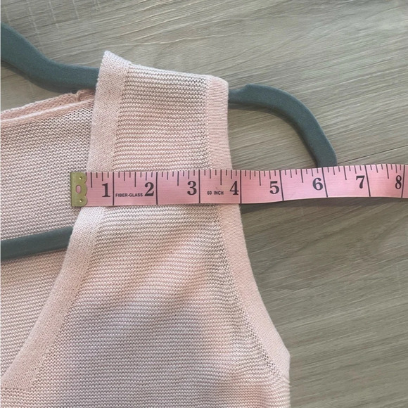 LOFT light pink ramina blend knit v-neck tank top XS - Picture 9 of 9